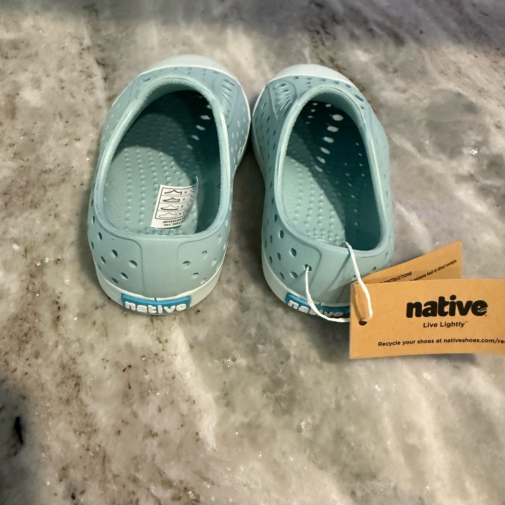 🌀Native Kids Shoes - Aqua Blue Water Shoes - Picture 5 of 7
